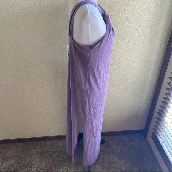 Sundry Anthropologie Midi-Maxi Dress Muted Purple Twist Front Sleeveless: XL (4) - Picture 3 of 14